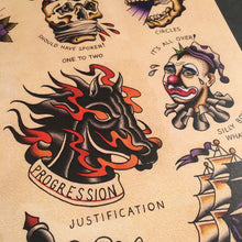 Load image into Gallery viewer, Dag Nasty Can I Say Tattoo Flash