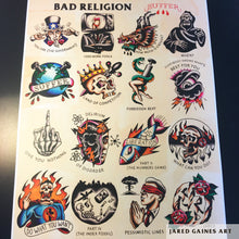 Load image into Gallery viewer, Bad Religion Suffer Tattoo Flash - Jared Gaines Art
