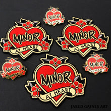 Load image into Gallery viewer, Minor Threat Tattoo Pin - Jared Gaines Art