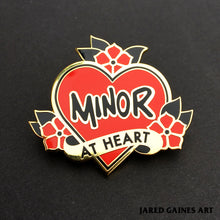 Load image into Gallery viewer, Minor Threat Tattoo Pin - Jared Gaines Art