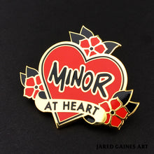 Load image into Gallery viewer, Minor Threat Tattoo Pin - Jared Gaines Art
