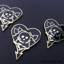 Load image into Gallery viewer, Alkaline Trio Tattoo Pin - Jared Gaines Art