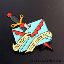 Load image into Gallery viewer, Jawbreaker Letter Pin - Jared Gaines Art