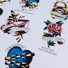 Load image into Gallery viewer, Jawbreaker Tattoo Flash - Jared Gaines Art