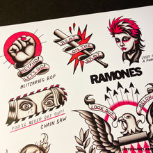 Load image into Gallery viewer, Ramones Tattoo Flash