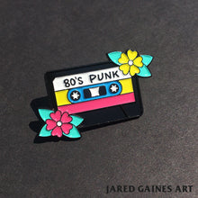 Load image into Gallery viewer, 80's Punk Cassette Pin