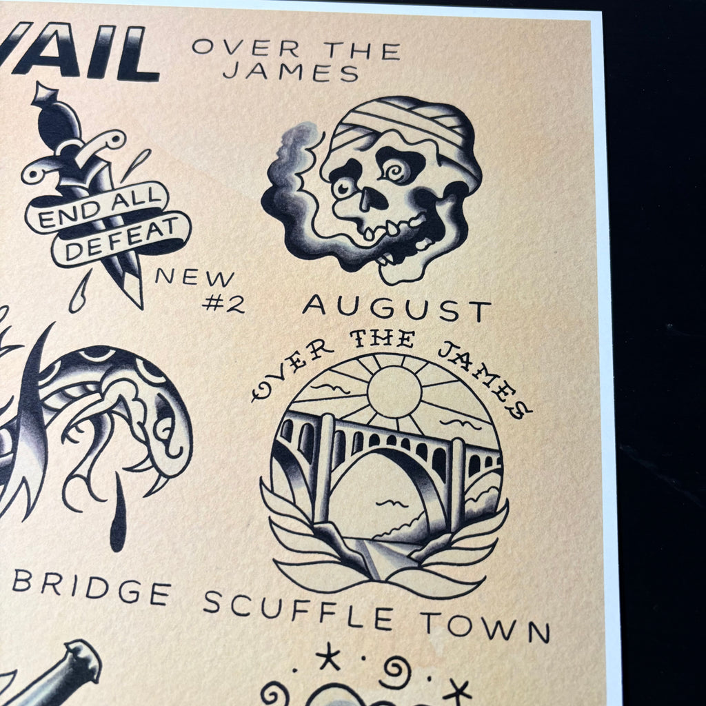 AVAIL Tattoo Flash | Over the James