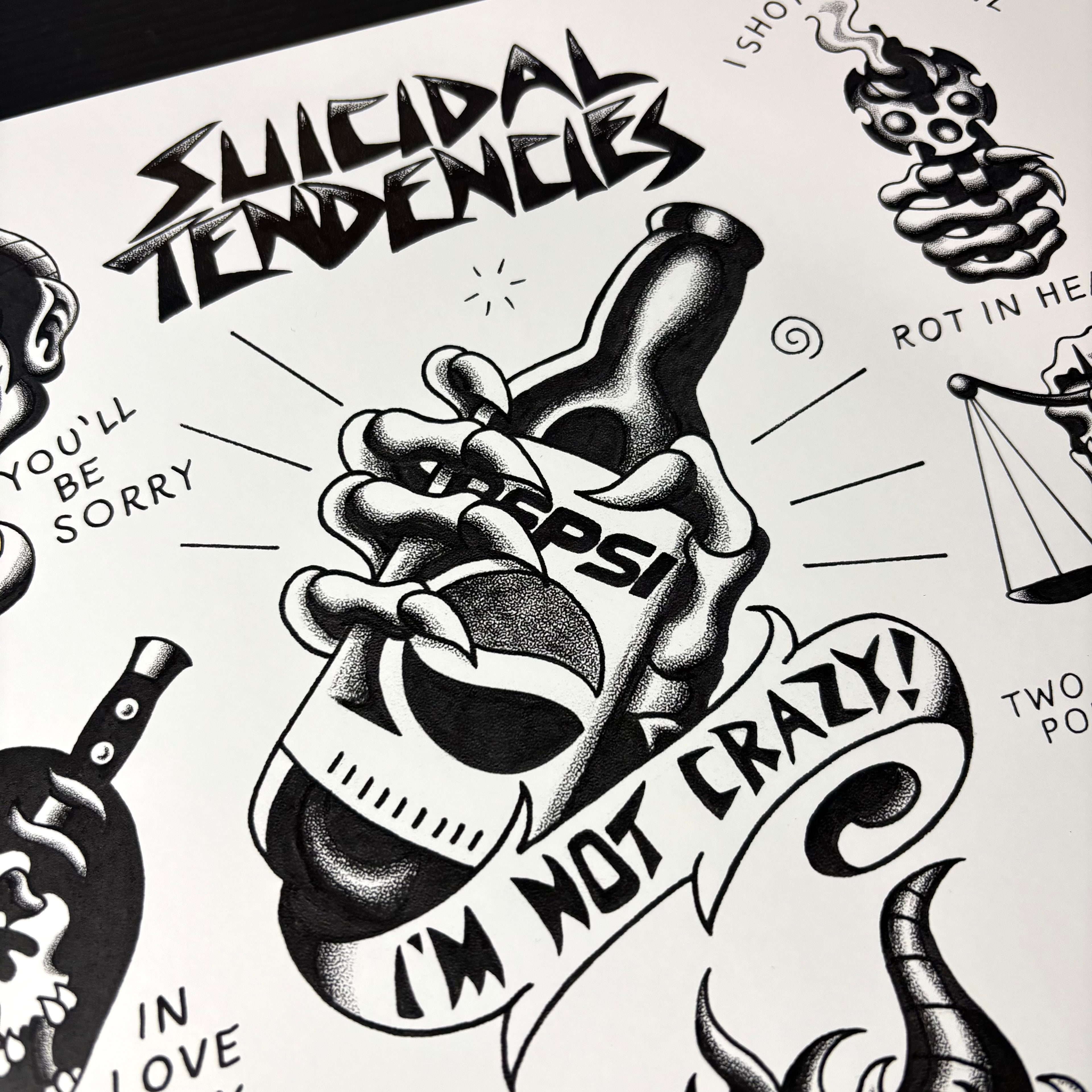 Suicidal Tendencies Tattoo Flash