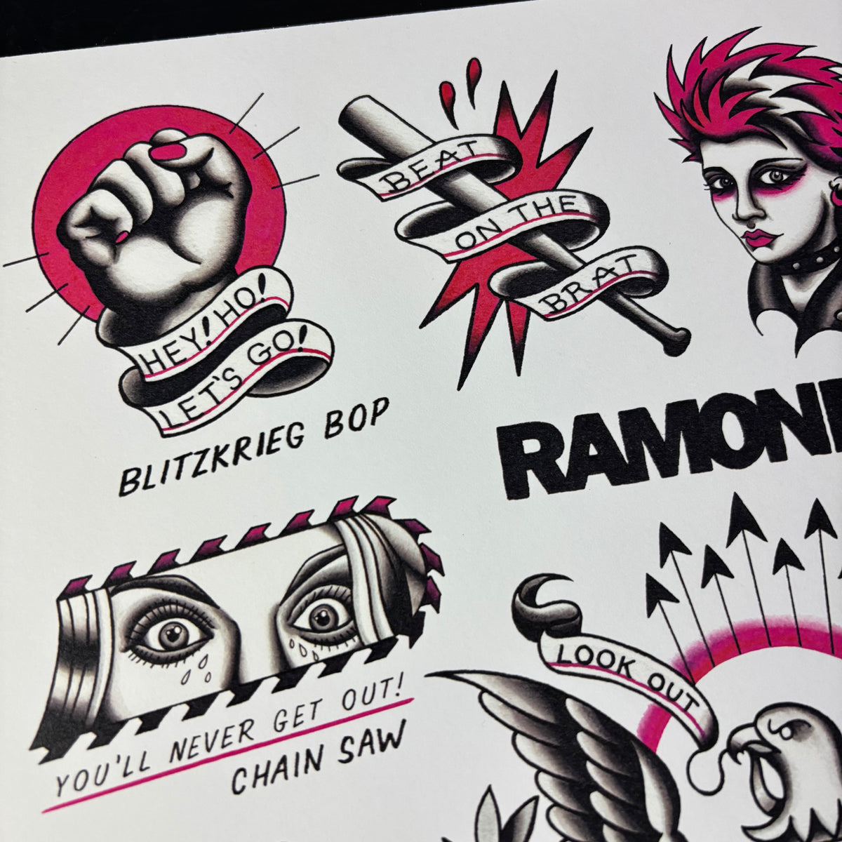 Ramones Tattoo Flash