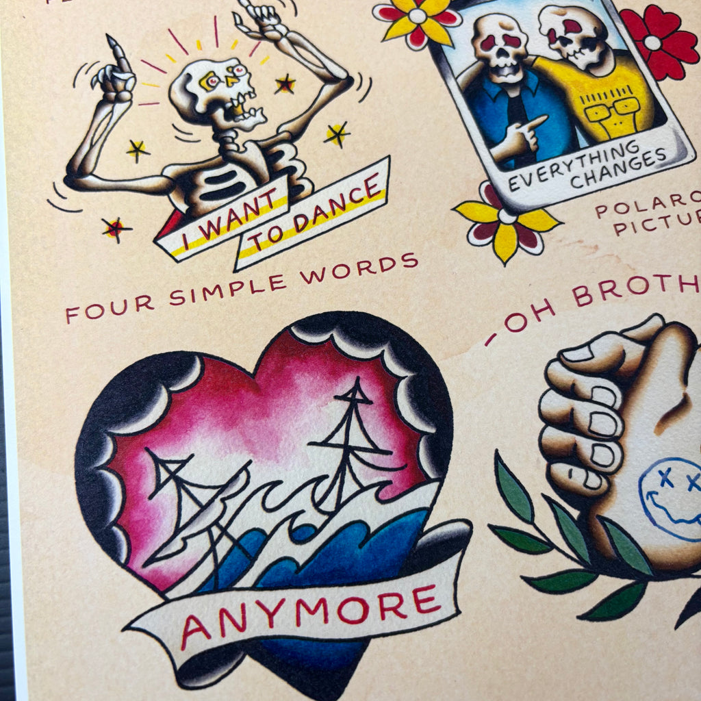 FRANK TURNER TATTOO FLASH