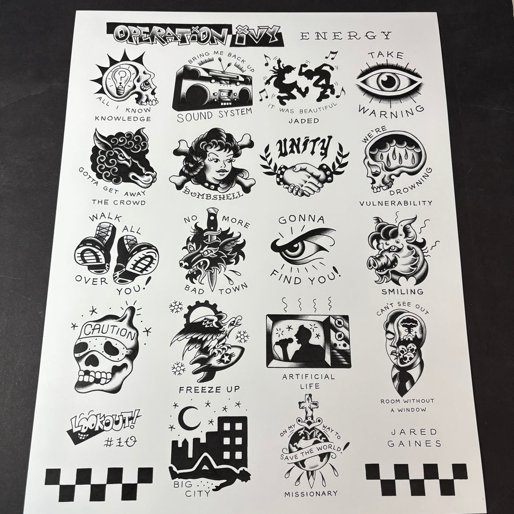 Operation Ivy Tattoo Flash - Energy