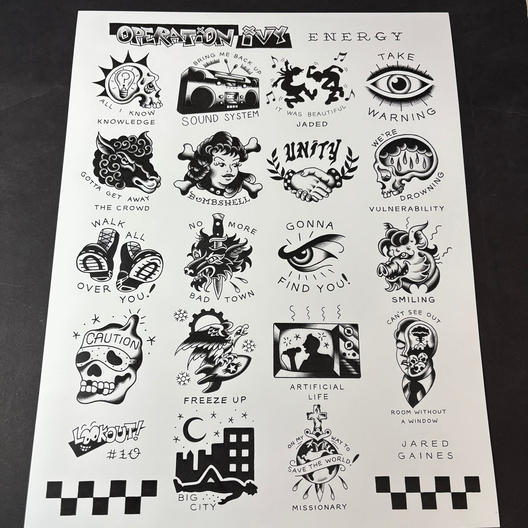Operation Ivy Tattoo Flash - Energy
