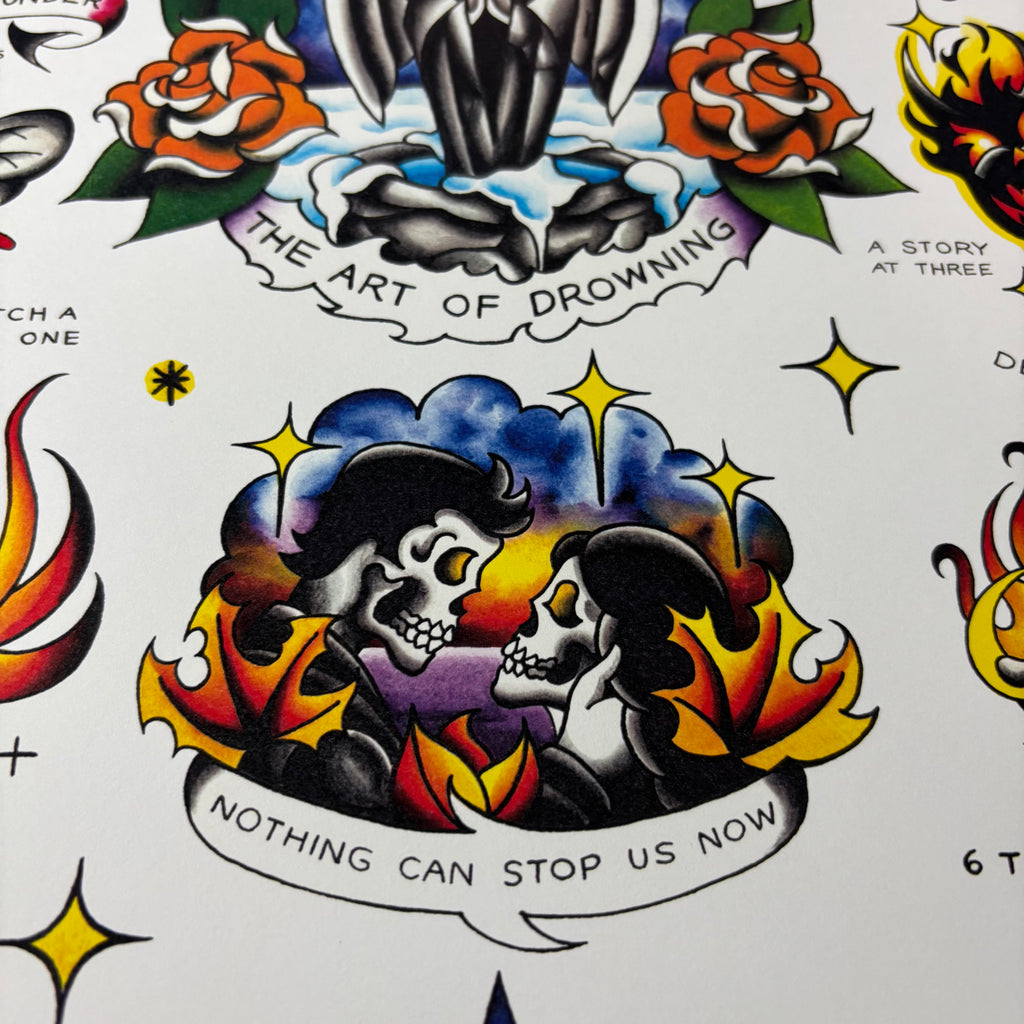 AFI The Art of Drowning Tattoo Flash