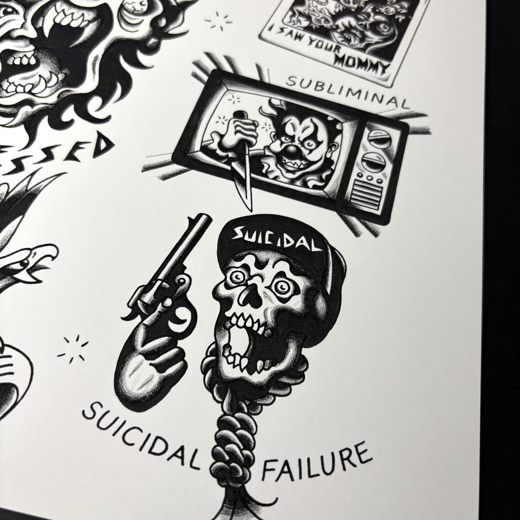 Suicidal Tendencies Tattoo Flash