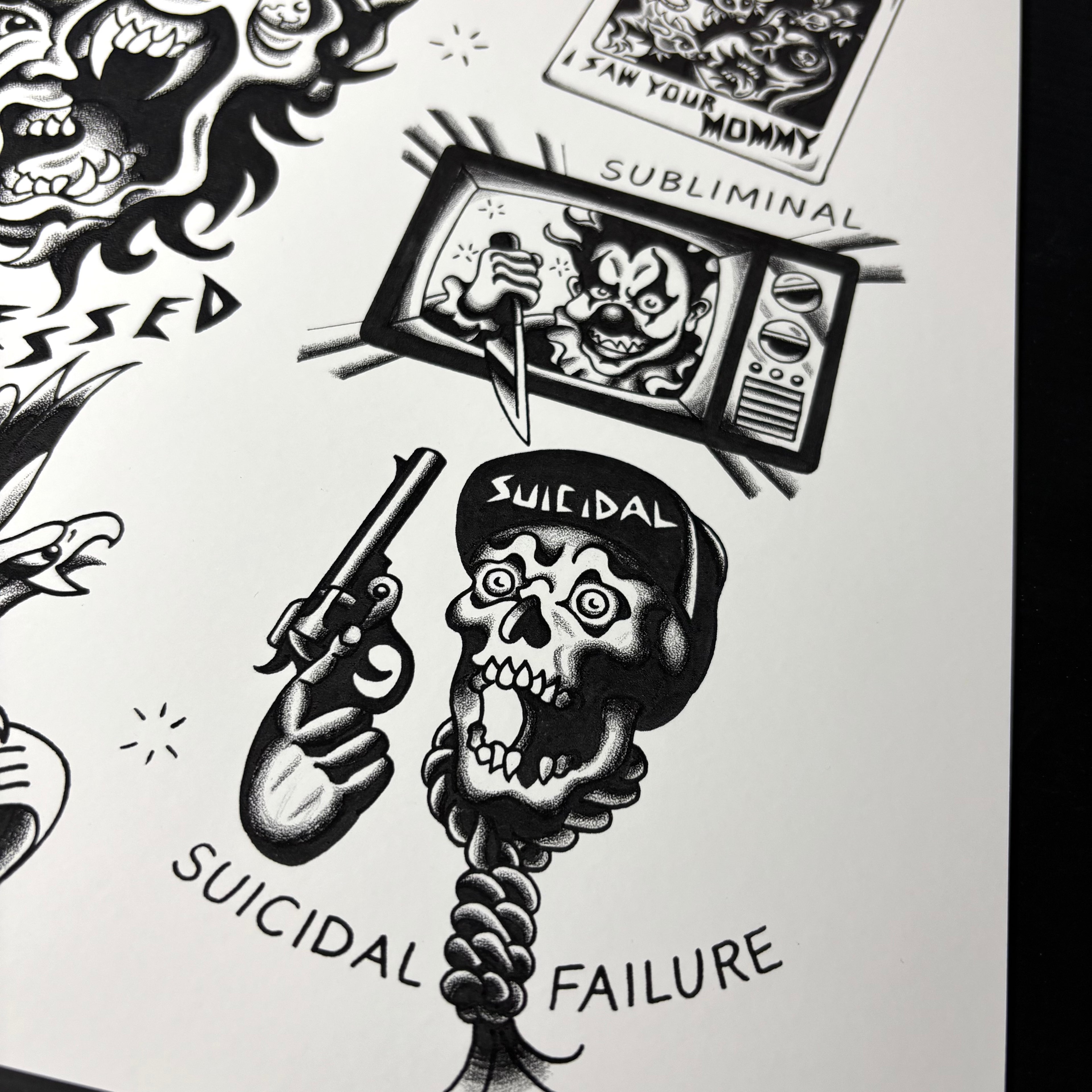 Suicidal Tendencies Tattoo Flash