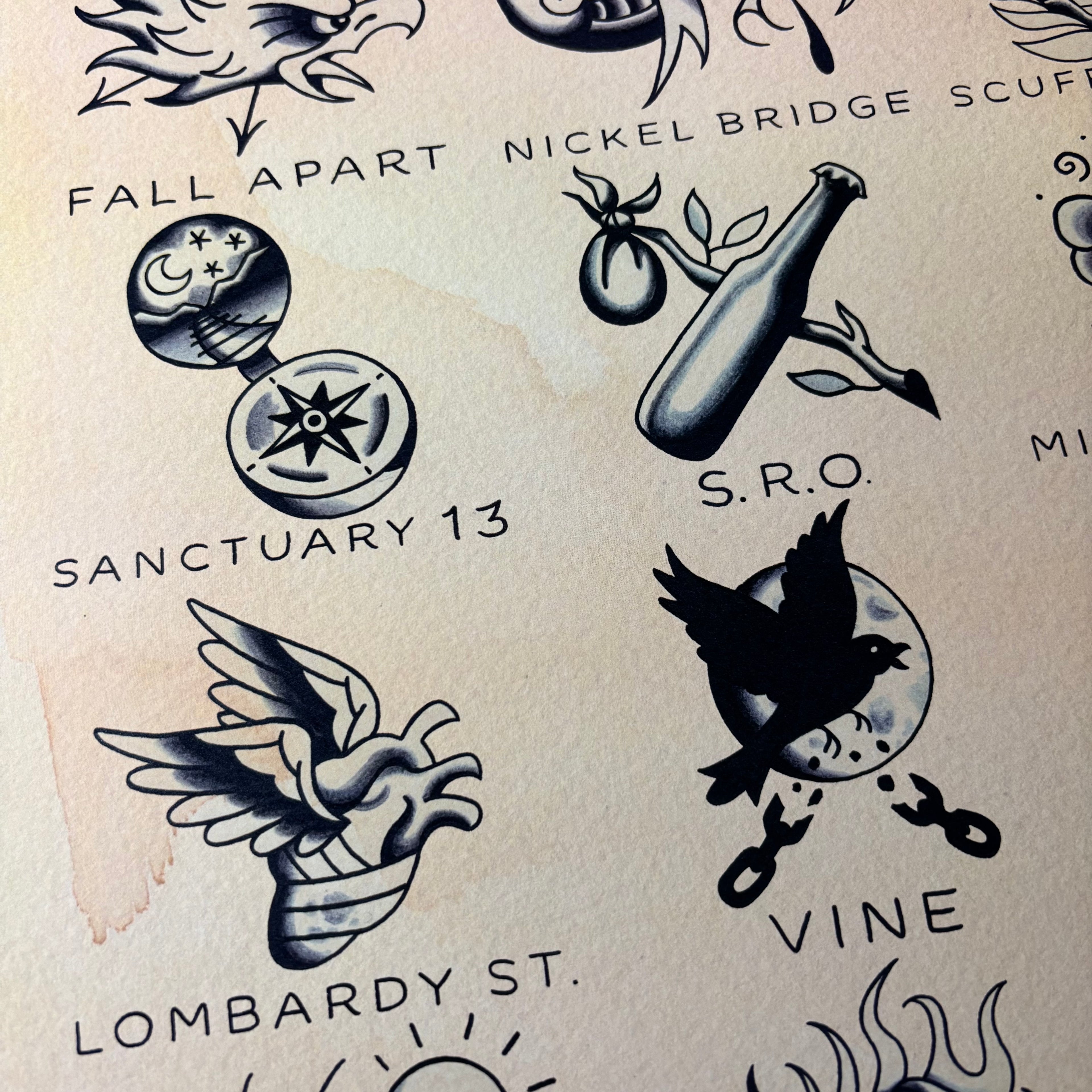 AVAIL Tattoo Flash | Over the James