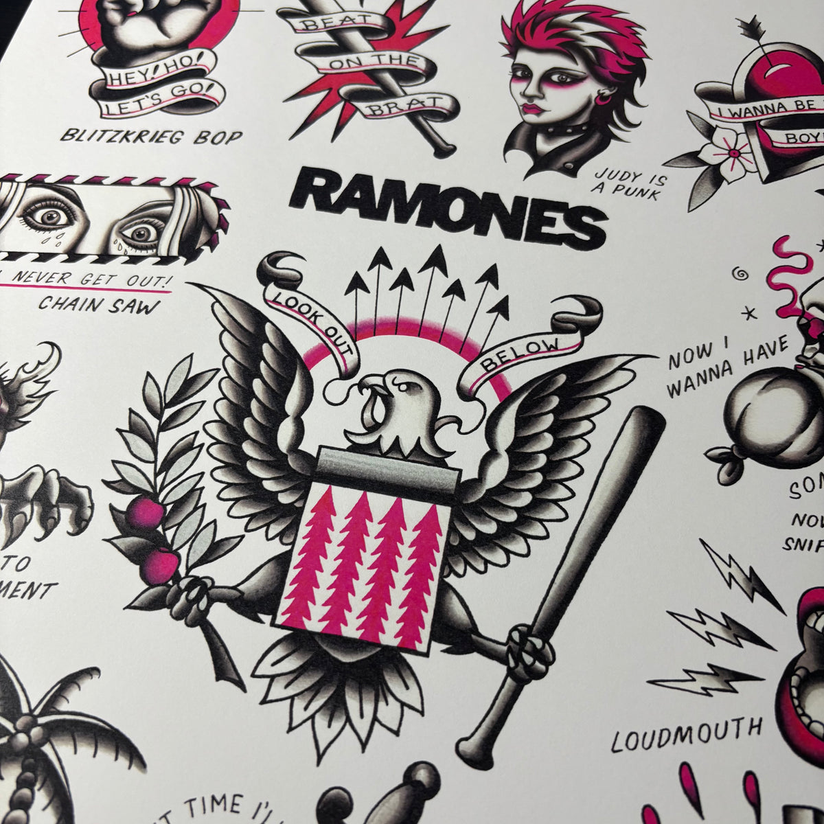 Ramones Tattoo Flash