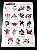Rancid Tattoo Flash | and Out Come the Wolves