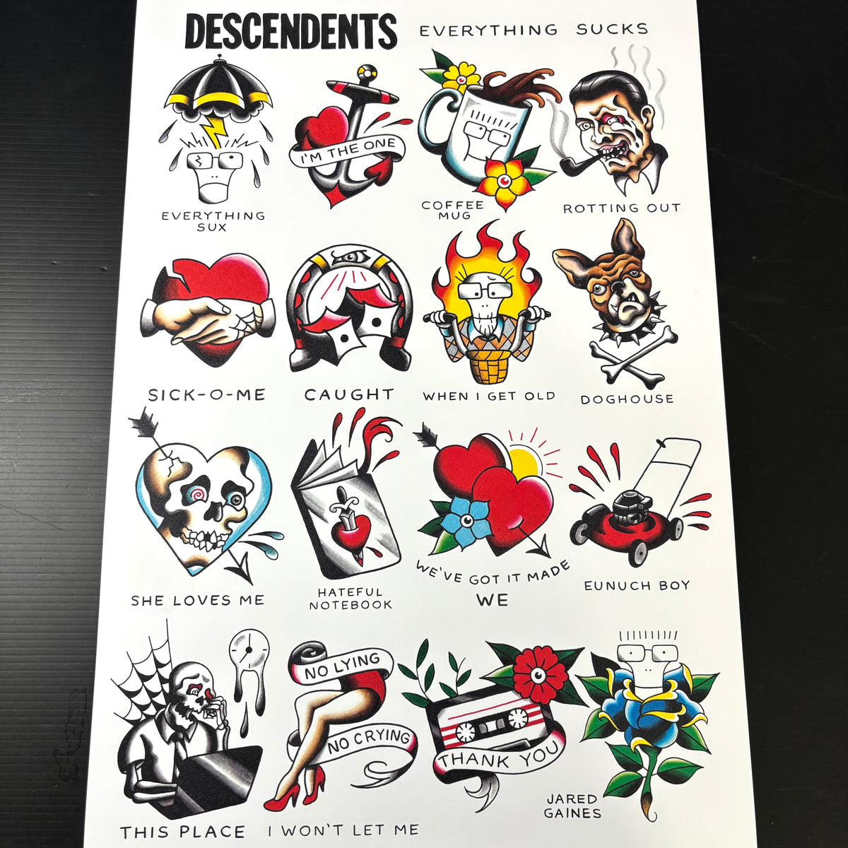 Descendents Tattoo Flash | Everything Sucks