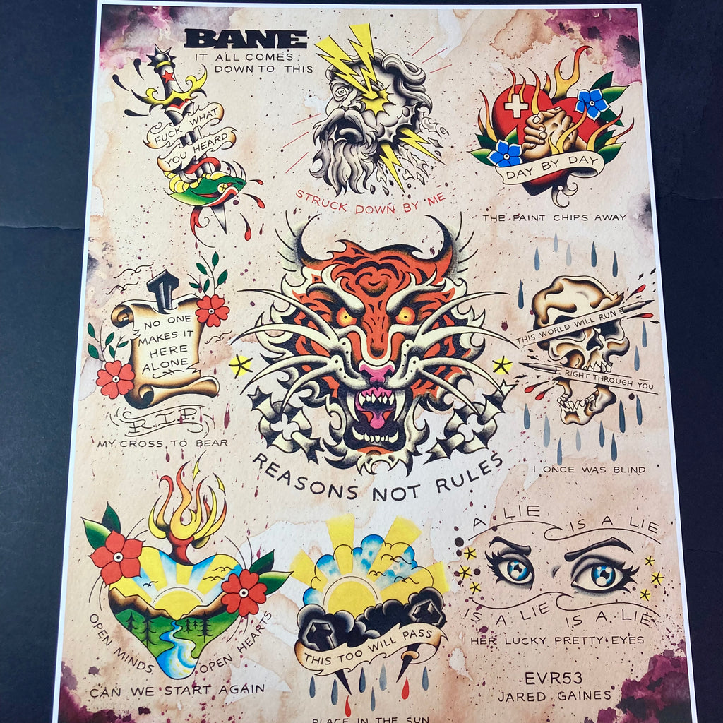 BANE It All Comes Down to This Tattoo Flash