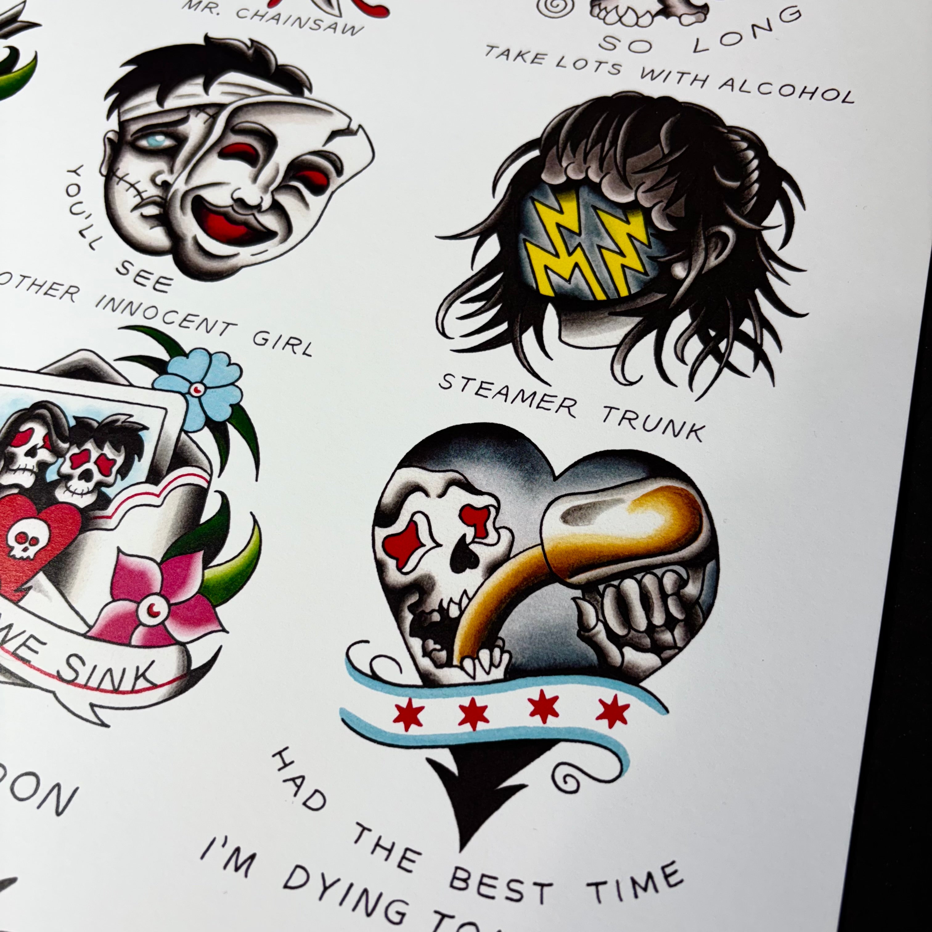 Alkaline Trio Tattoo Flash | From Here to Infirmary - Jared Gaines Art