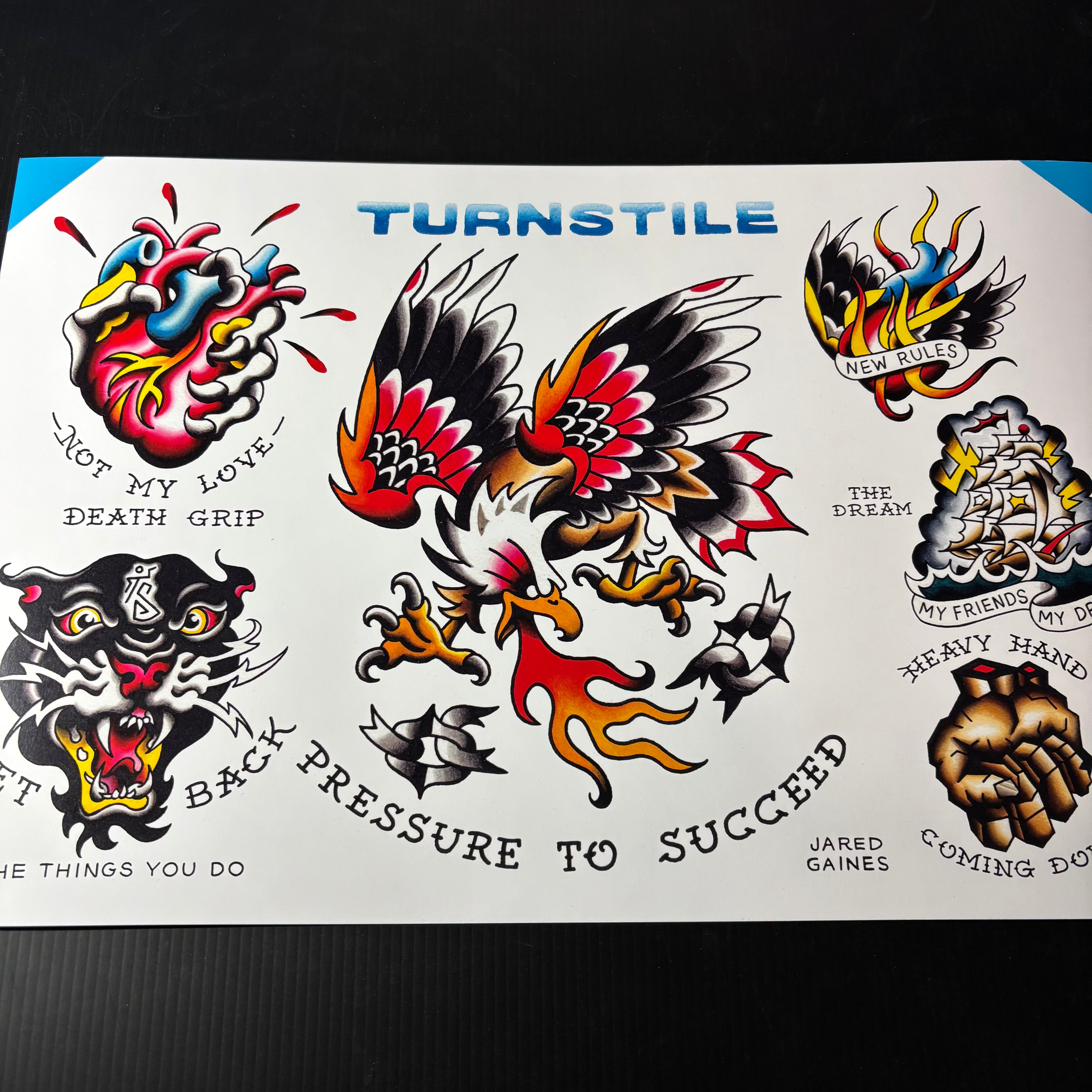 TURNSTILE - Pressure to Succeed Tattoo Flash