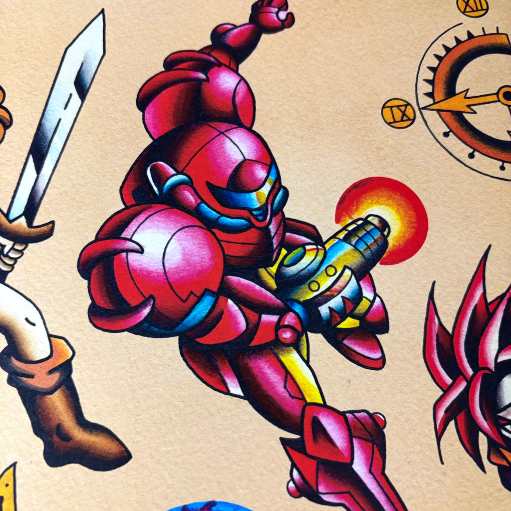 Super Nintendo Tatoo Flash