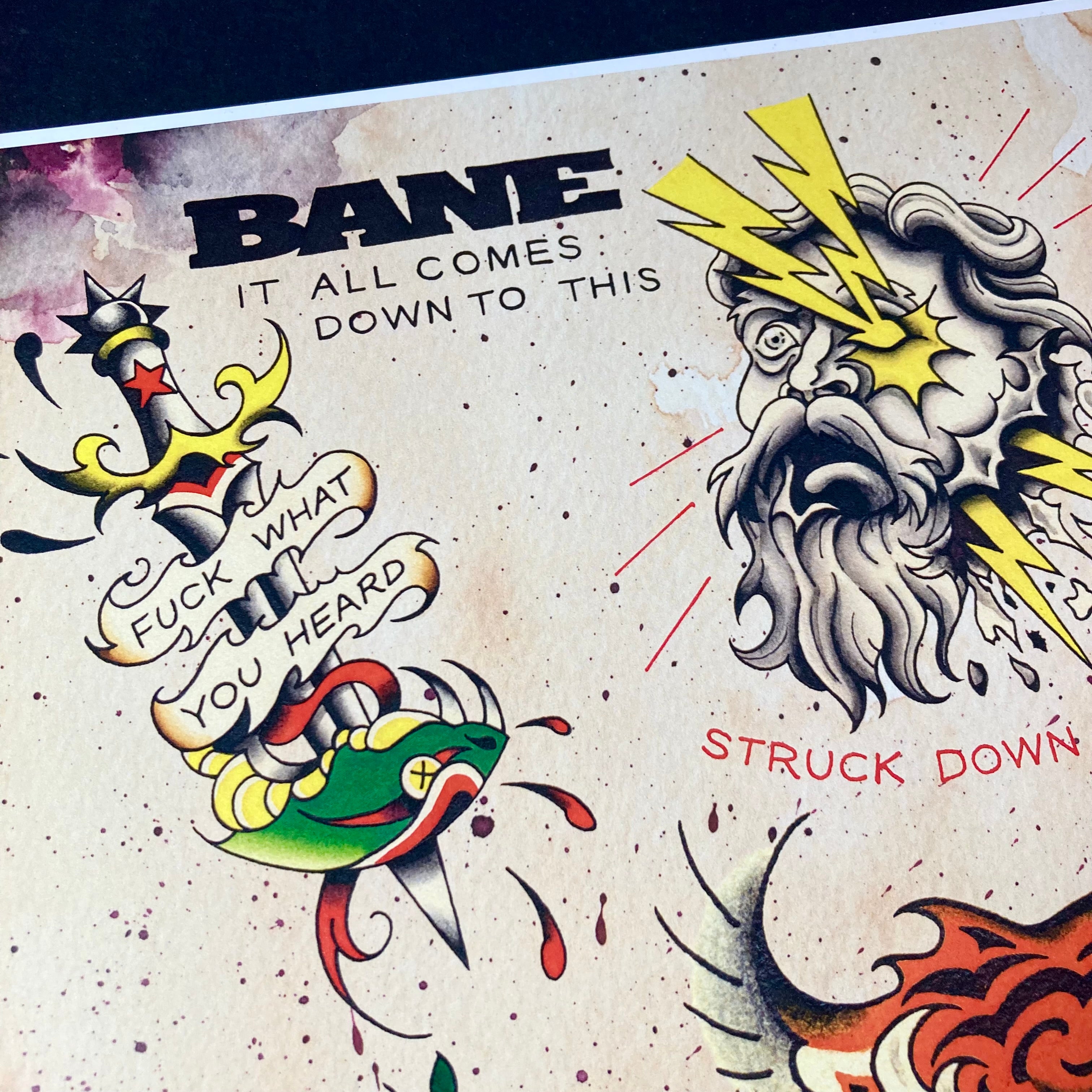 BANE It All Comes Down to This Tattoo Flash