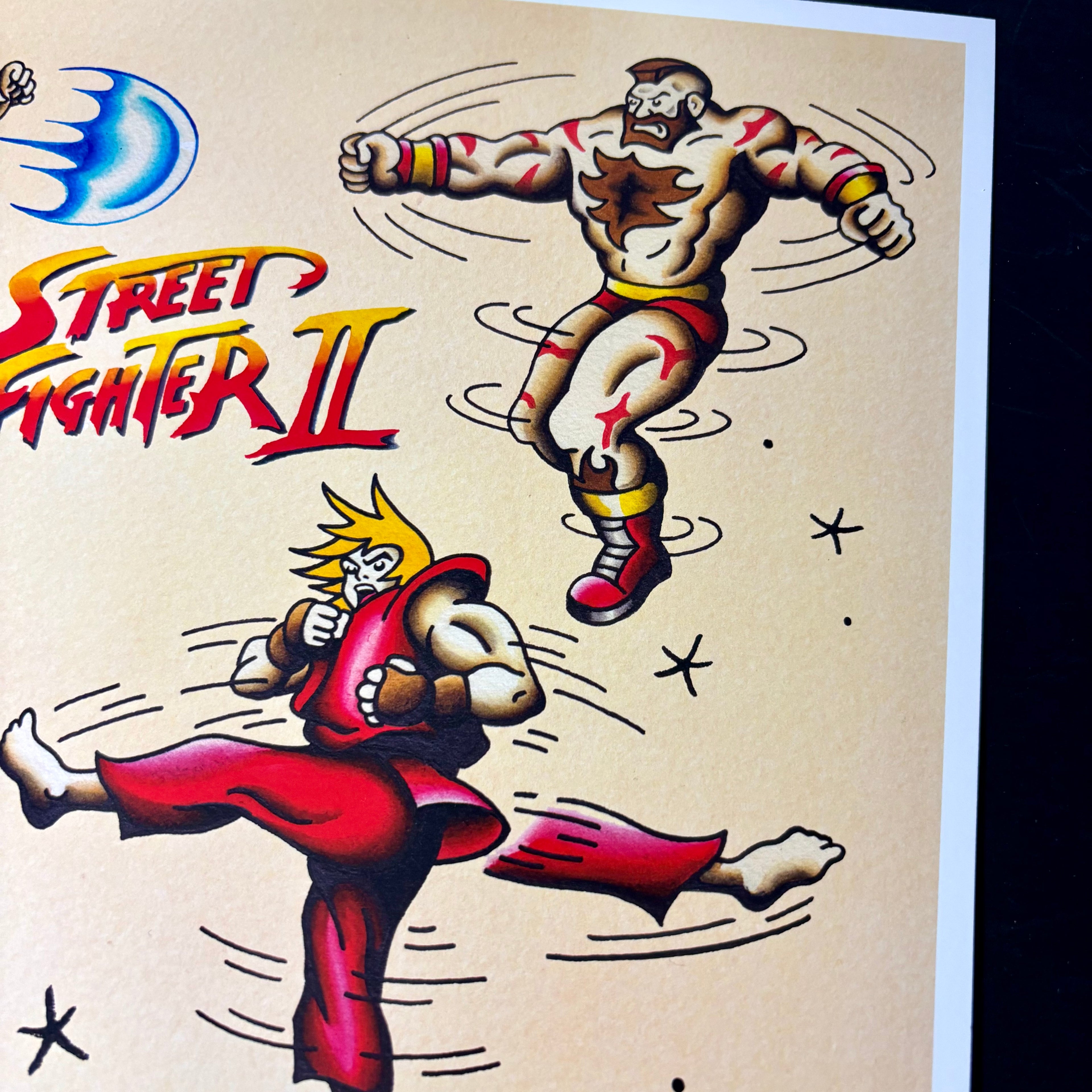 Street Fighter 2 Tattoo Flash