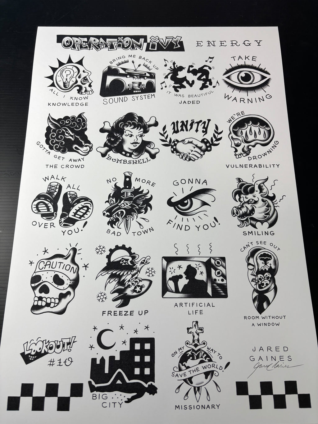 Operation Ivy Tattoo Flash - Energy