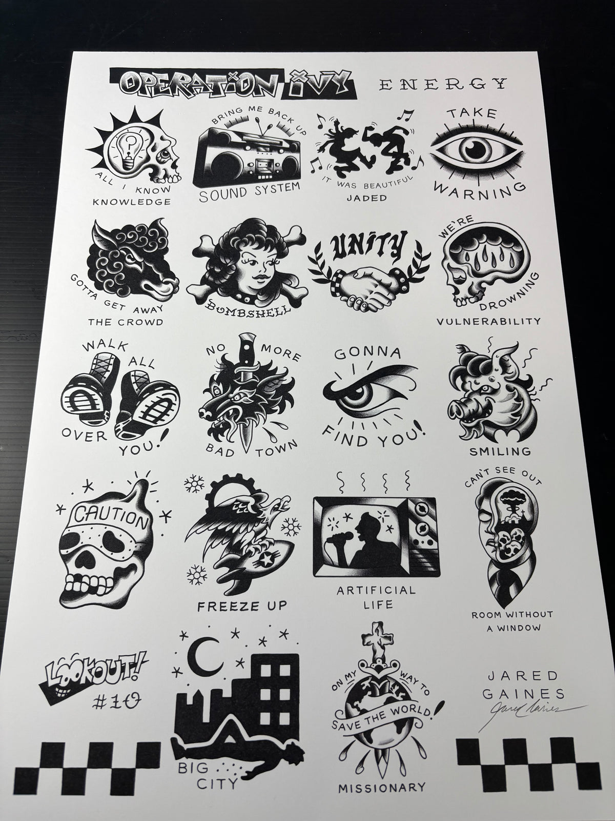 Operation Ivy Tattoo Flash - Energy