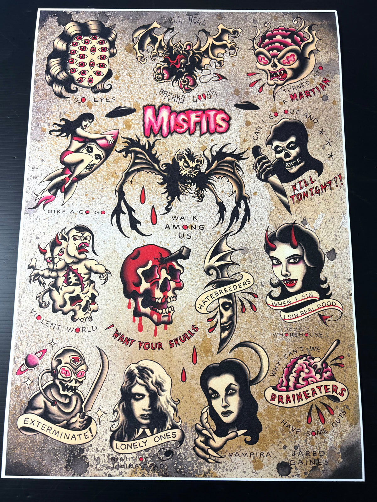 Misfits Tattoo Flash | Walk Among Us