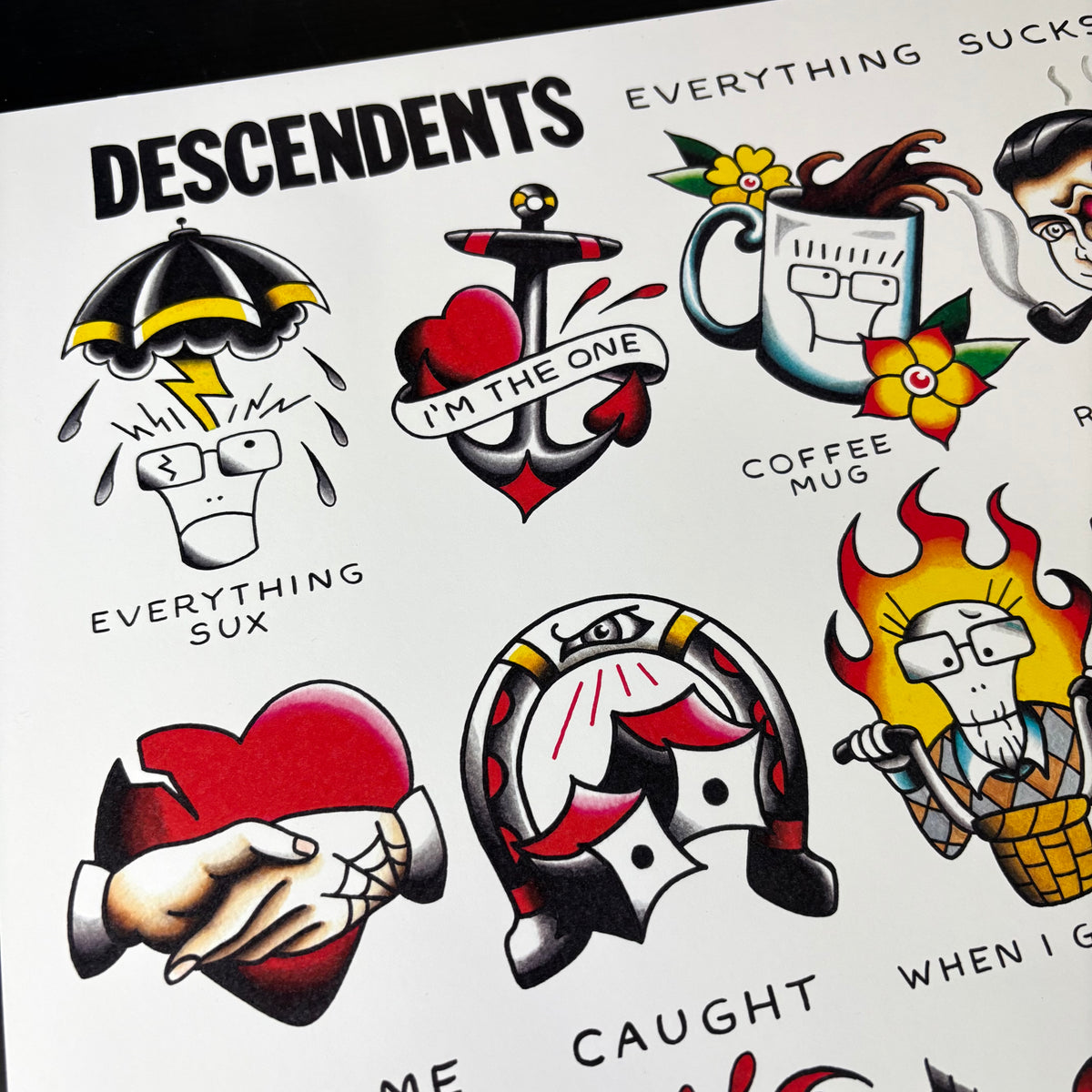 Descendents Tattoo Flash | Everything Sucks
