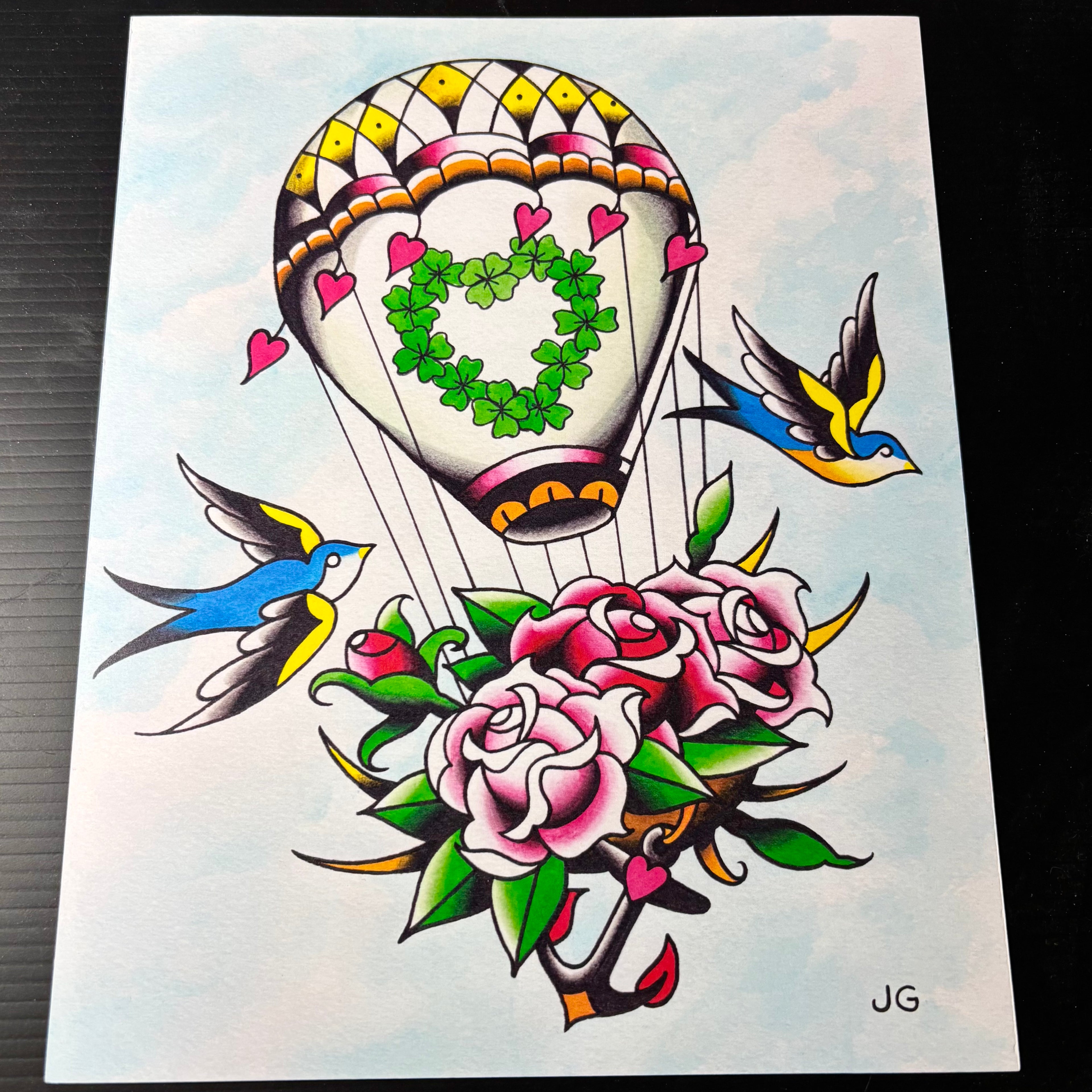 Hot Air Balloon Print