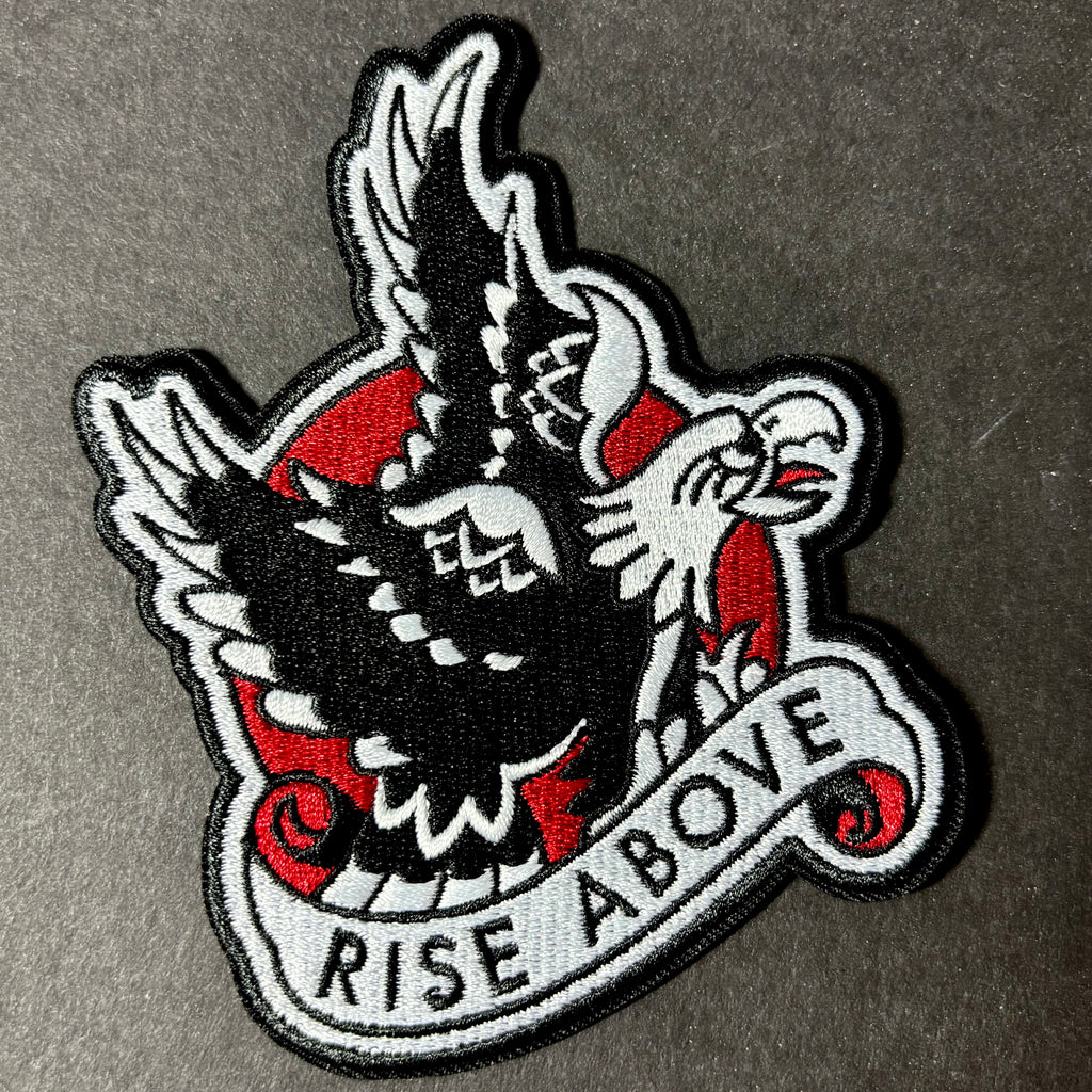Black Flag | Rise Above Embroidered Patch - Jared Gaines Art