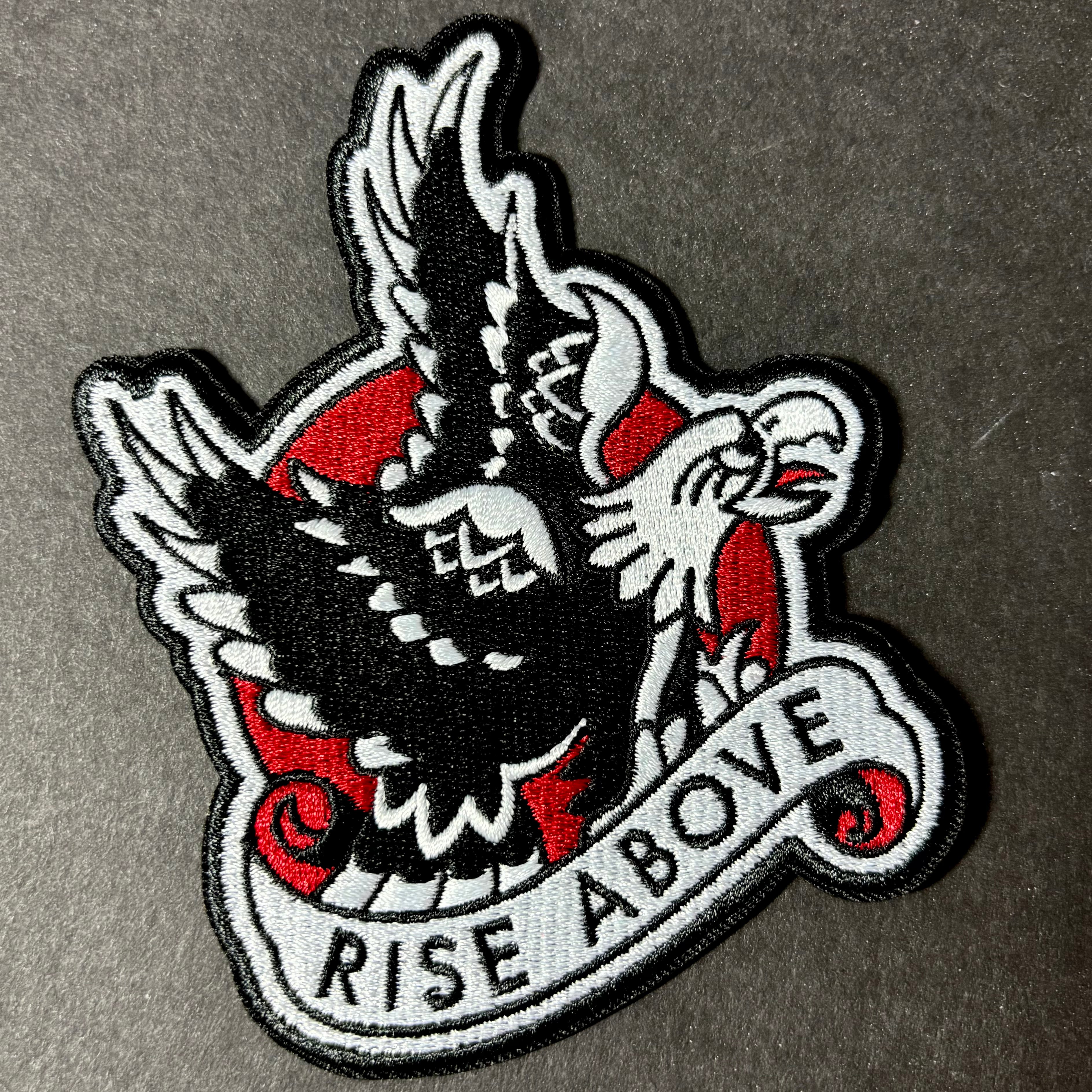 Black Flag | Rise Above Embroidered Patch - Jared Gaines Art