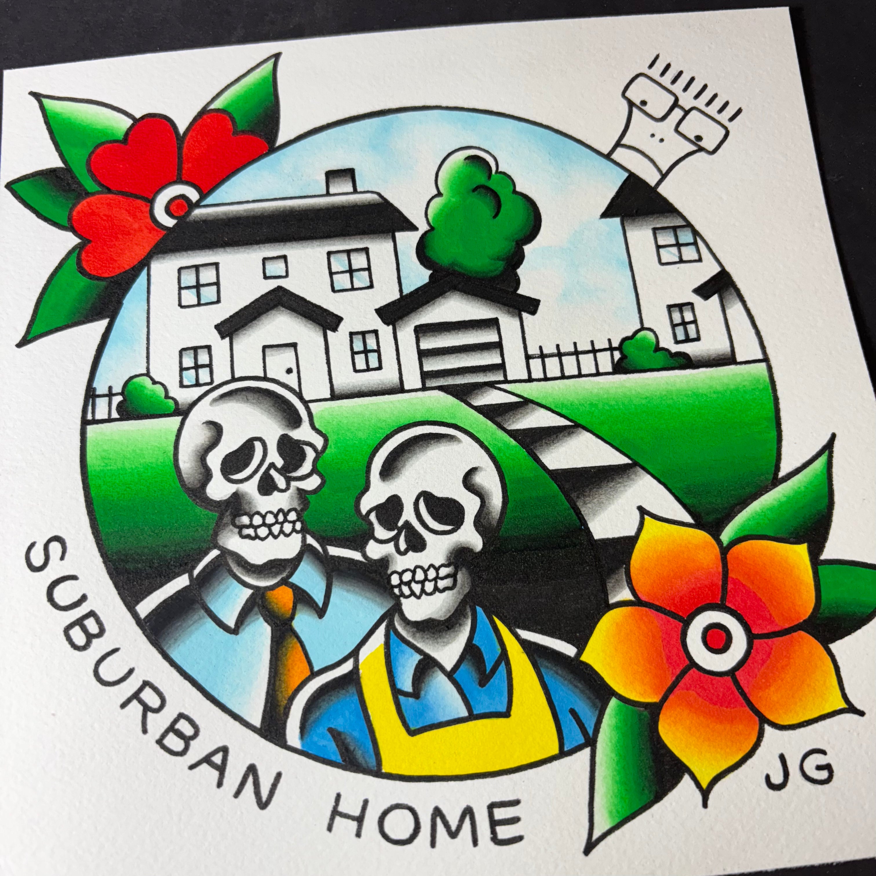 Descendents Suburban Home Print - Jared Gaines Art