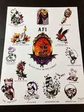 Load image into Gallery viewer, AFI Black Sails Tattoo Flash
