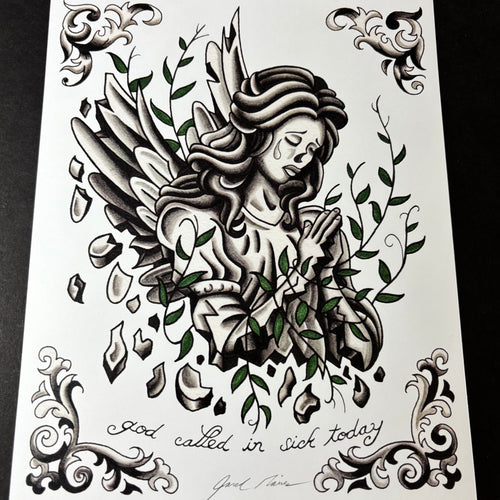 AFI - God Called In Sick Today Print - Jared Gaines Art