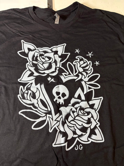 Alkaline Trio Roses Shirt - Jared Gaines Art