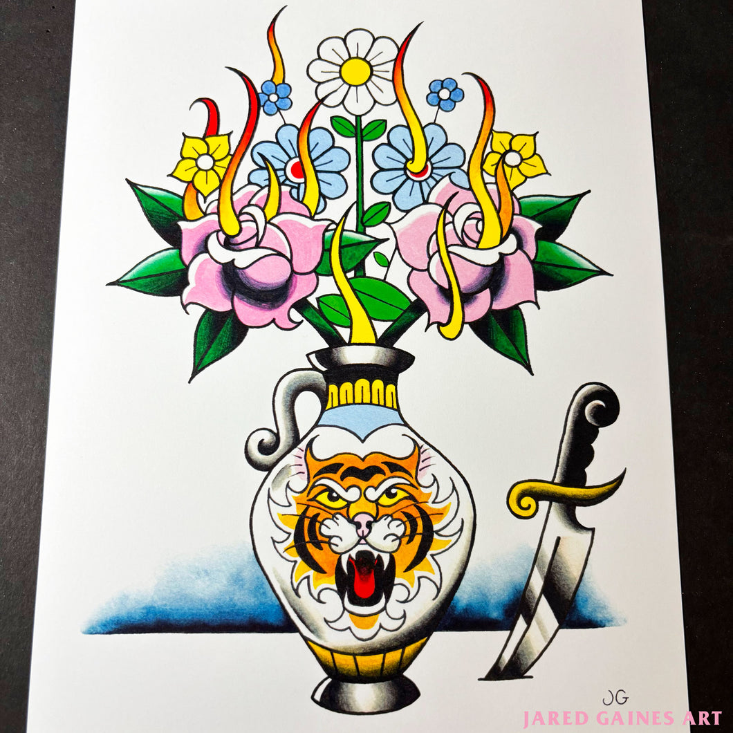 Tiger Vase