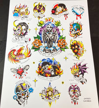 Load image into Gallery viewer, AFI The Art of Drowning Tattoo Flash
