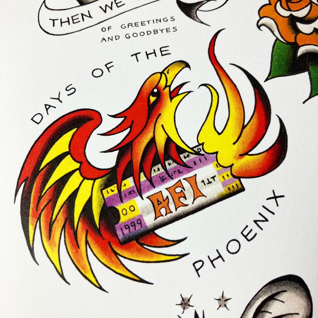 AFI The Art of Drowning Tattoo Flash