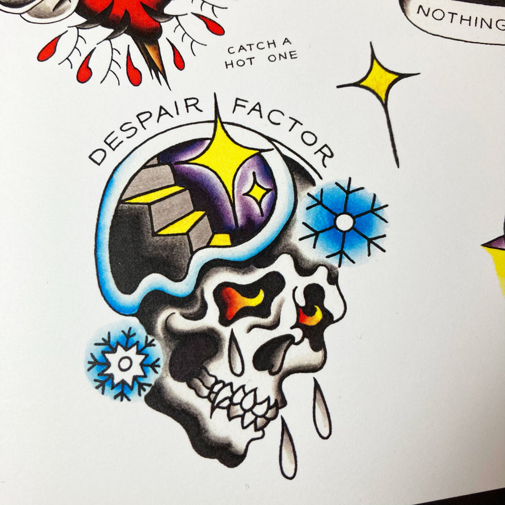 AFI The Art of Drowning Tattoo Flash