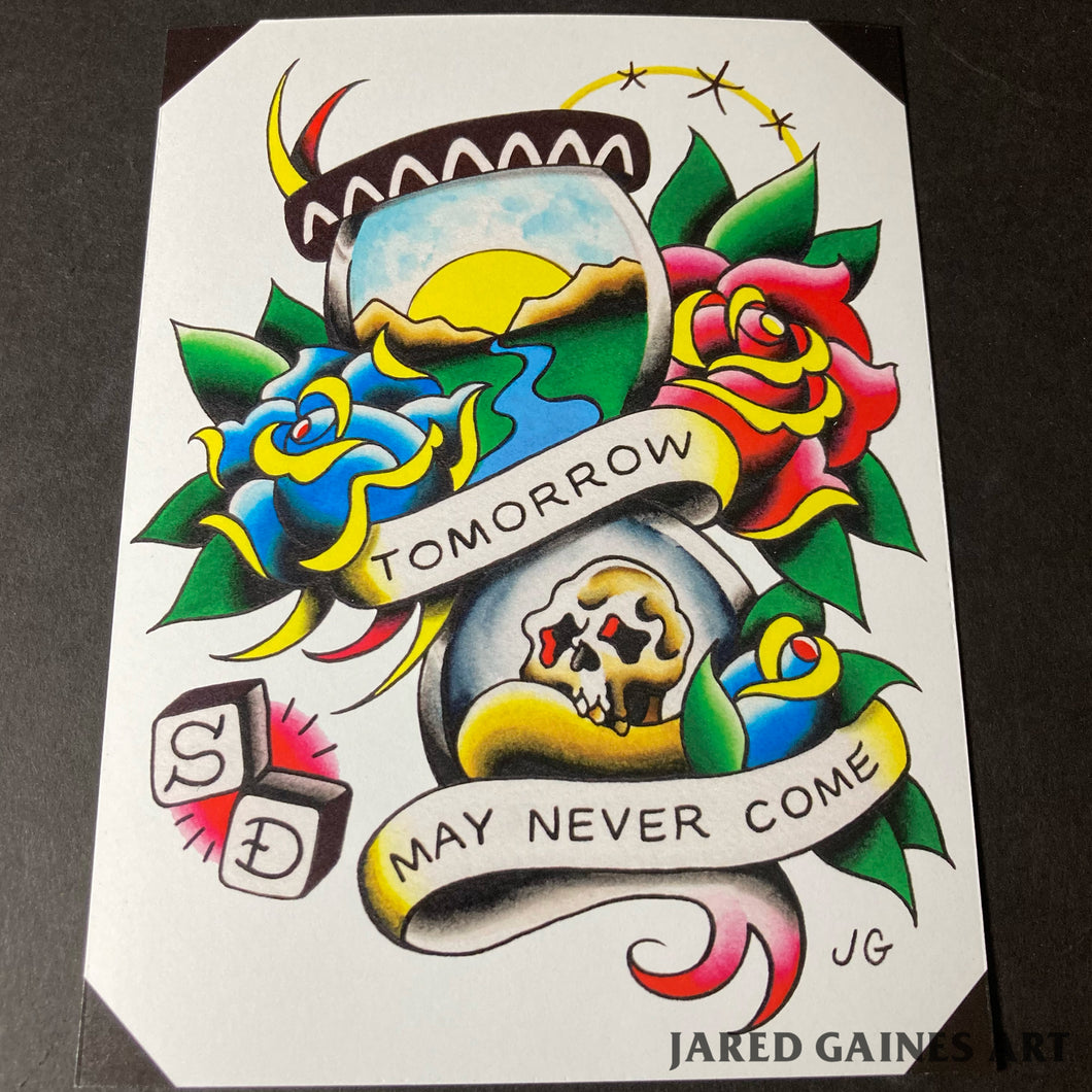 Social Distortion Tattoo Flash Reach for the Sky Jared Gaines Art