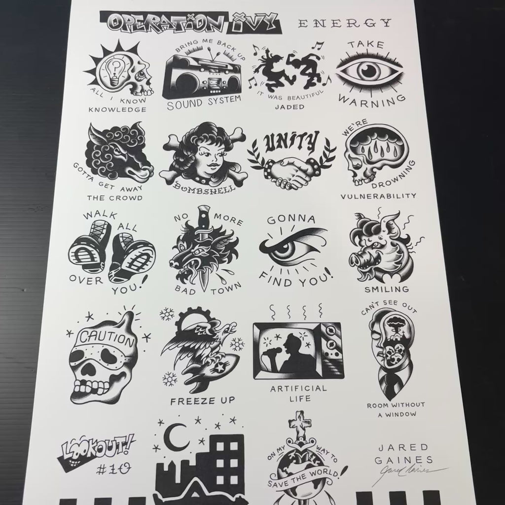 Operation Ivy Tattoo Flash - Energy
