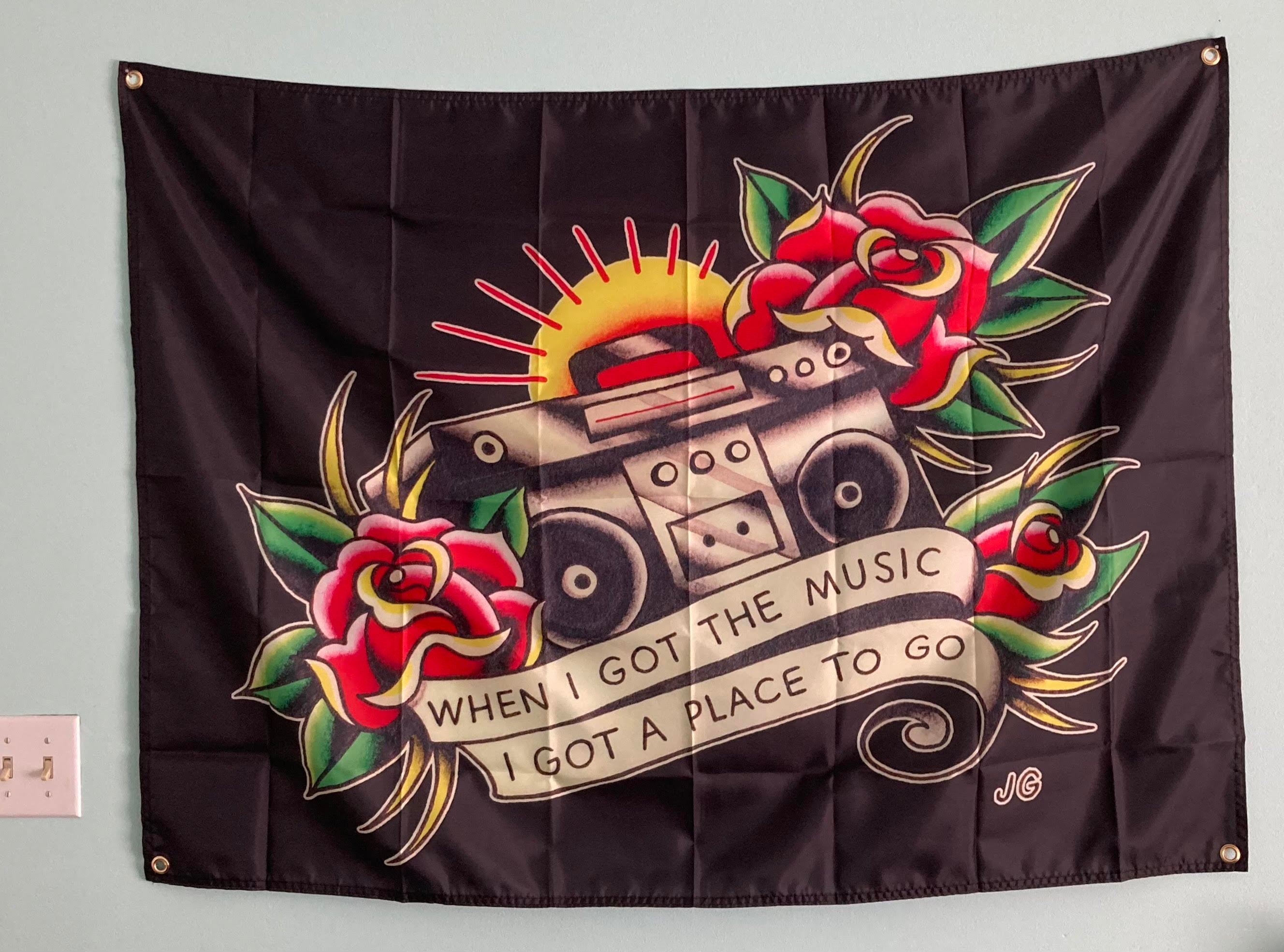 Radio Wall Flag