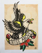 Load image into Gallery viewer, Rise Above Eagle Tattoo Flash - Jared Gaines Art

