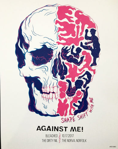 Against Me! 2017 Tour Poster - Jared Gaines Art