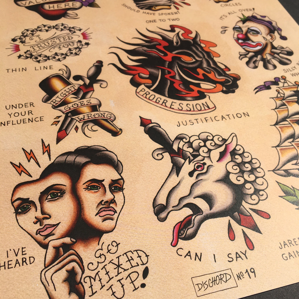 Dag Nasty Can I Say Tattoo Flash - Jared Gaines Art